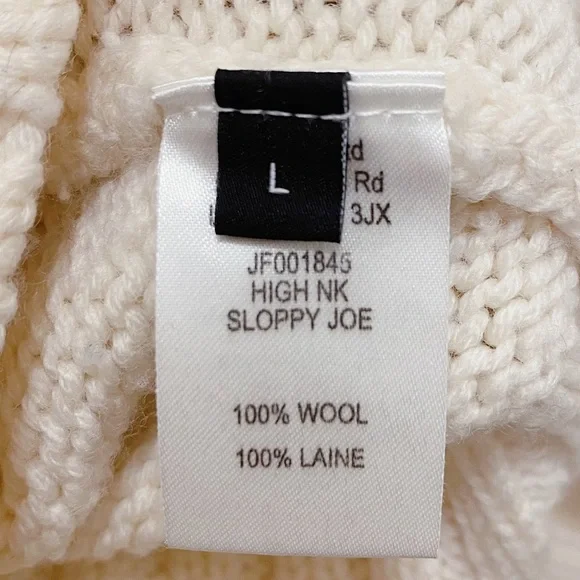 Joseph London Ivory Cream Wool Long Sleeve Turtleneck Knit Sweater Net-A-Porter - Picture 8 of 8